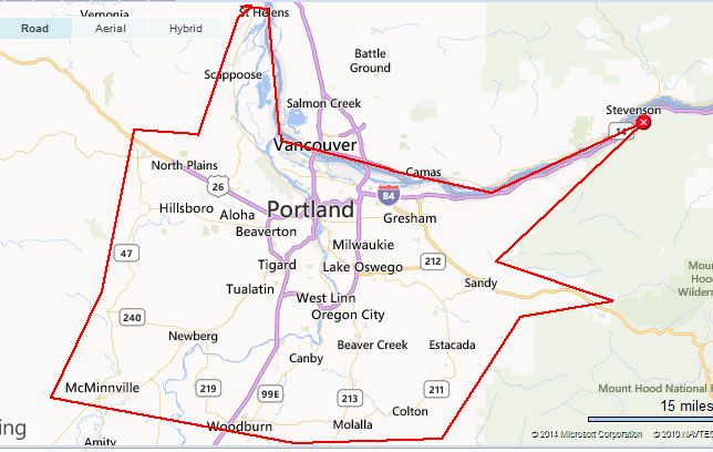 Portland Home Inspect service area map